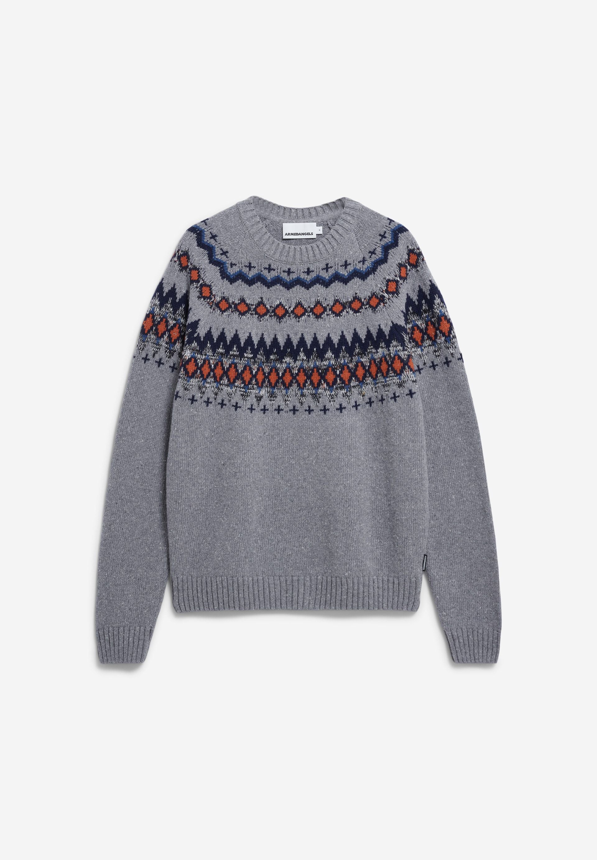 KAALLA FAIR ISLE | silver melange-dusty orange - Image 6
