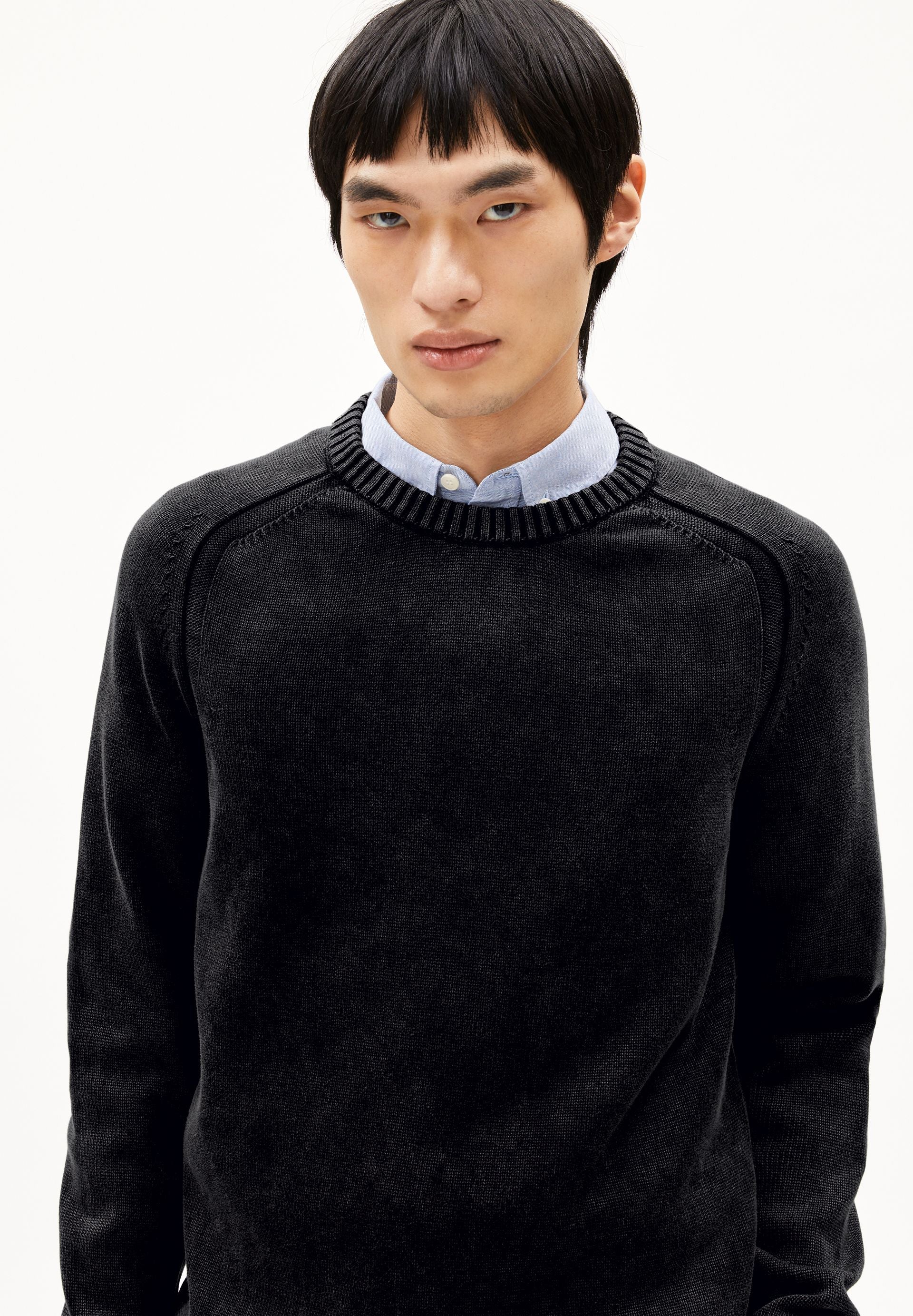 VAANJO GMT DYE STRICKPULLOVER | black - Image 3