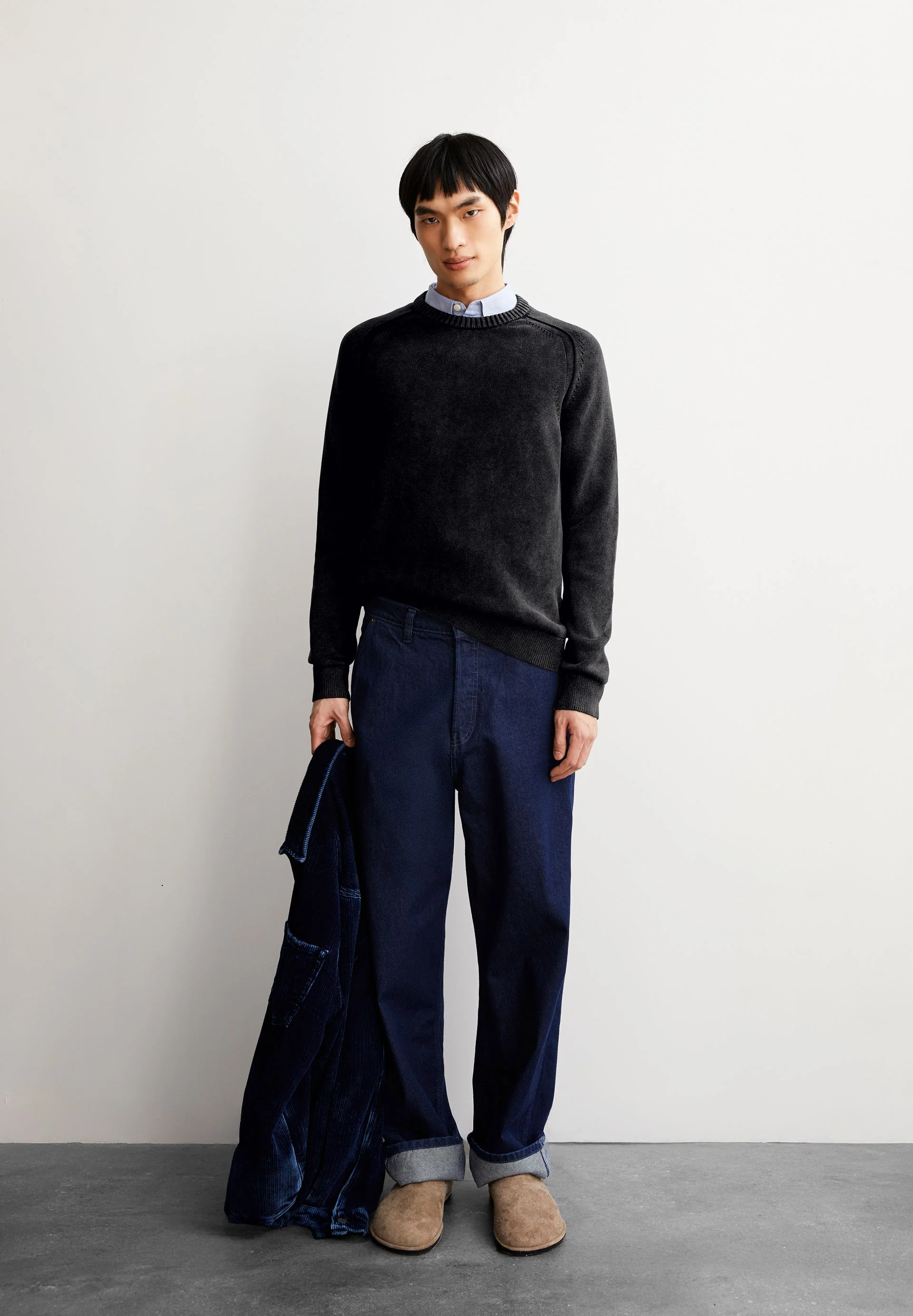 VAANJO GMT DYE STRICKPULLOVER | black - Image 4