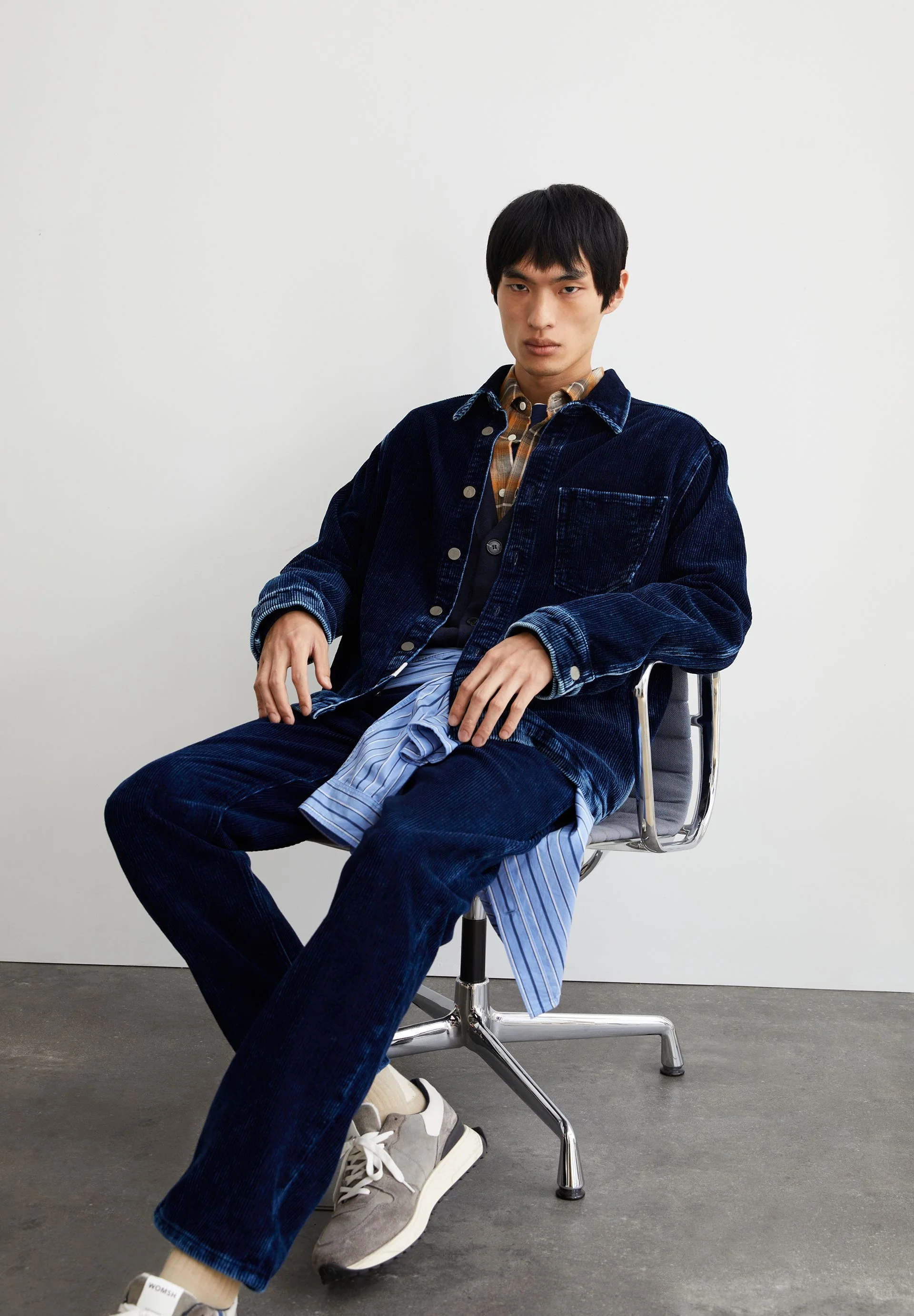 YUNAAI INDIGO CORDJACKE | indigo corduroy - Image 4